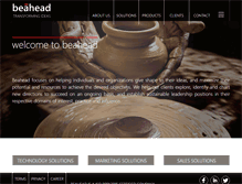 Tablet Screenshot of beahead.biz